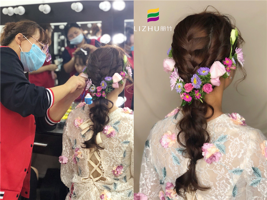 南寧化妝課堂：“鮮花”編發(fā)，做美美的鮮花新娘