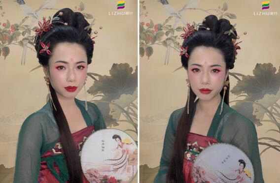 麗竹彩妝作品：古代婉約氣質(zhì)妝容