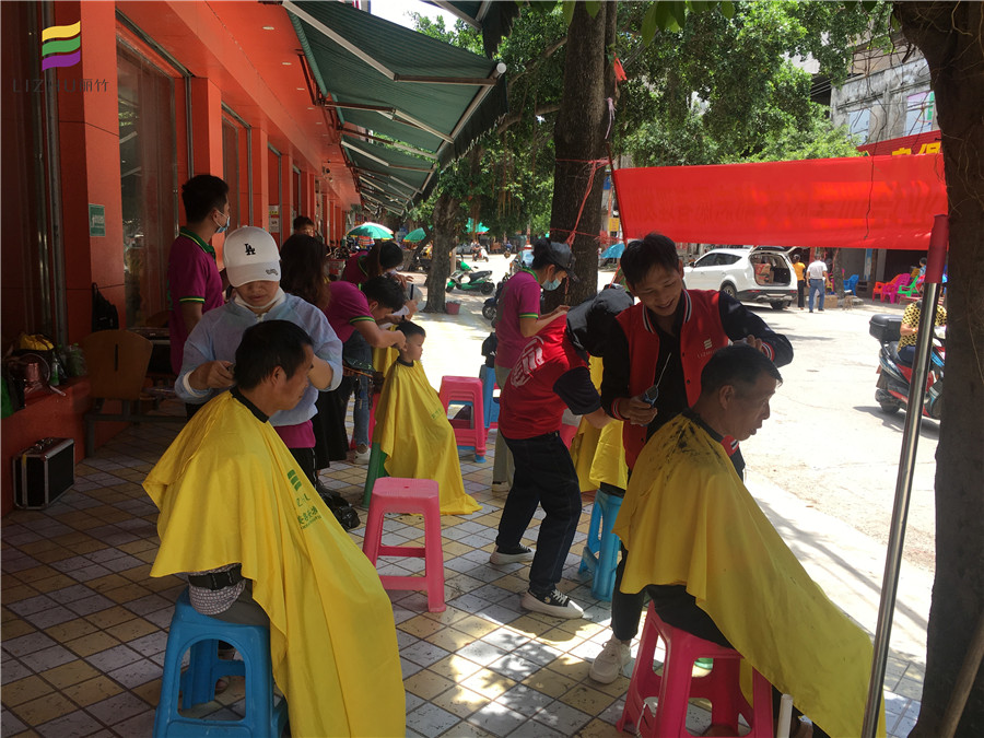 長塘，六景，巒城，中共麗竹美發(fā)隊(duì)來啦