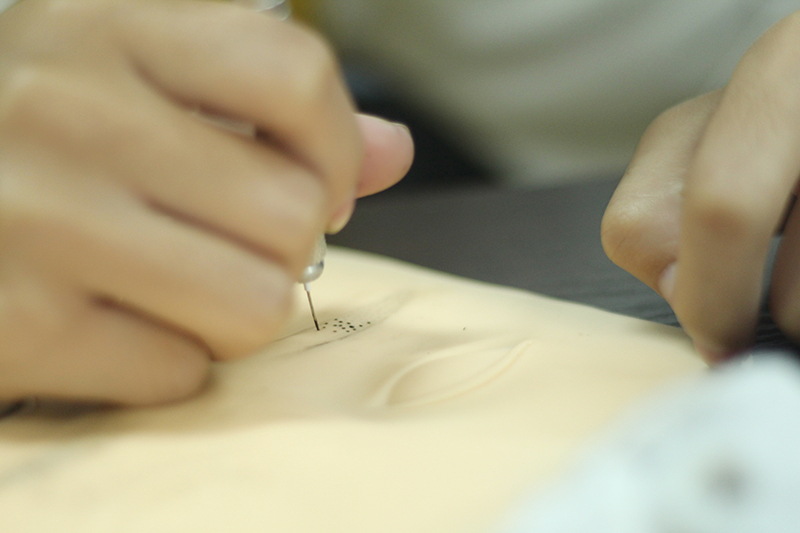 紋繡在假皮練習(xí)的技巧，南寧專業(yè)紋繡給你支招