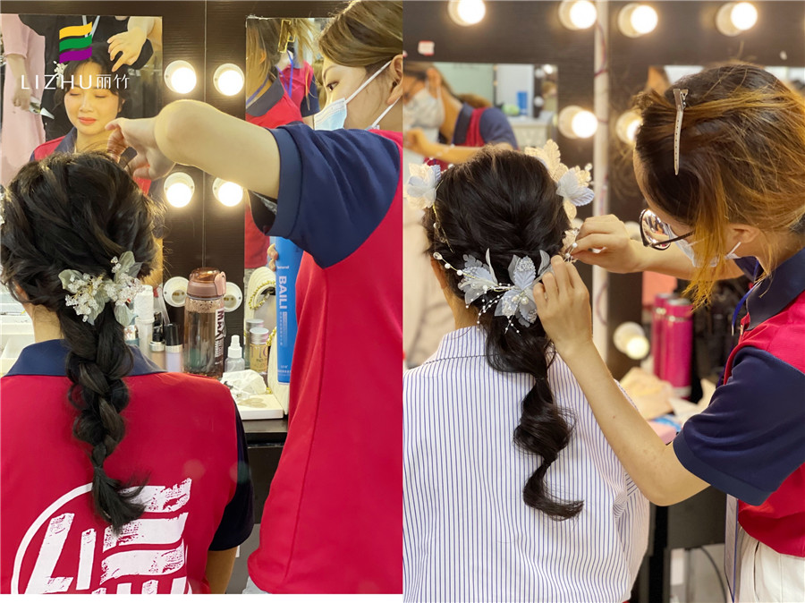 南寧化妝培訓(xùn)班作品：3款不同風(fēng)格的編發(fā)造型