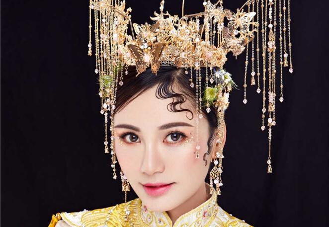 中式新娘妝的注意事項，廣西化妝課堂總結(jié)好了