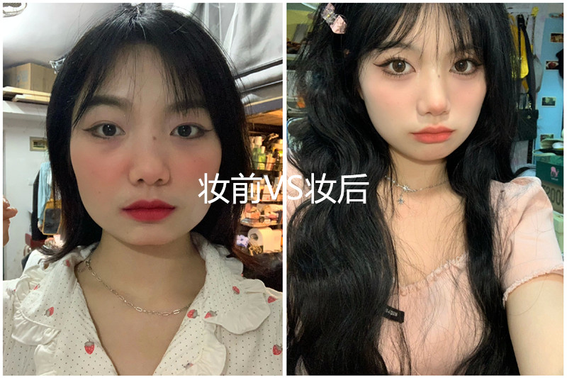 方形臉妝容教程，廣西美妝培訓學校一對一指導