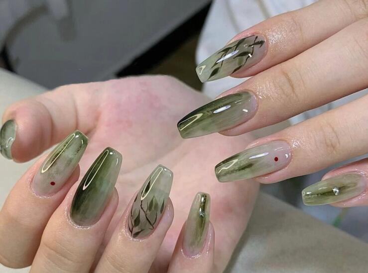 新中式美甲圖片，廣西時(shí)尚美甲學(xué)校帶你領(lǐng)略國(guó)風(fēng)文化