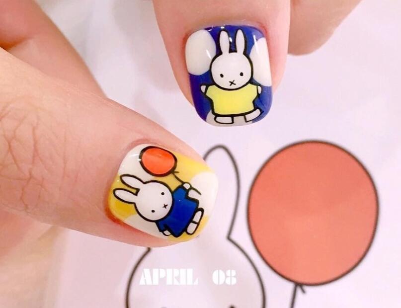 卡通美甲圖片,南寧美甲專業(yè)學校夏日推薦