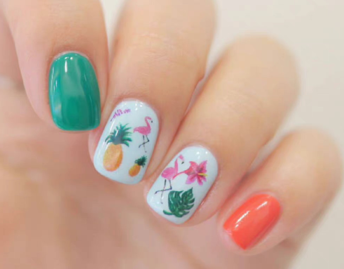 卡通彩繪美甲，南寧美甲教學(xué)網(wǎng)紅款分享