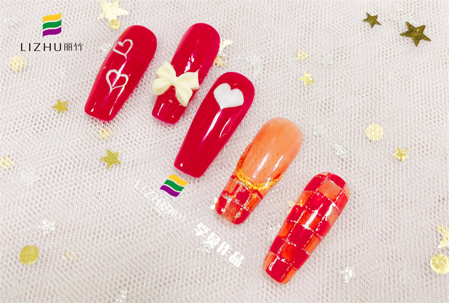 紅色婚禮美甲 、暈染液美甲、泡泡海洋風(fēng)美甲 | 廣西正規(guī)培訓(xùn)美甲