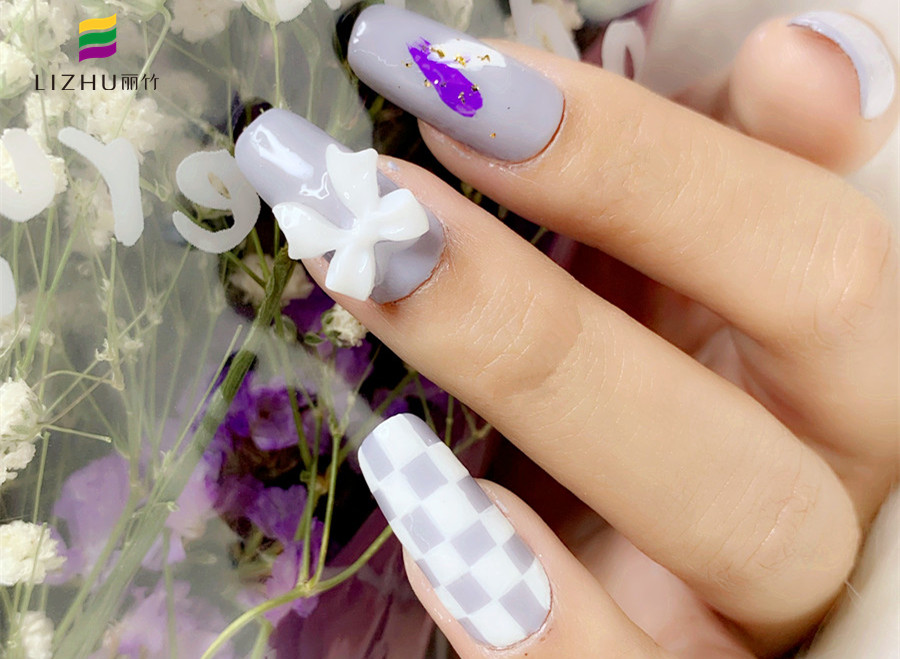 鮮花美甲，南寧美甲款式造型學(xué)校作品
