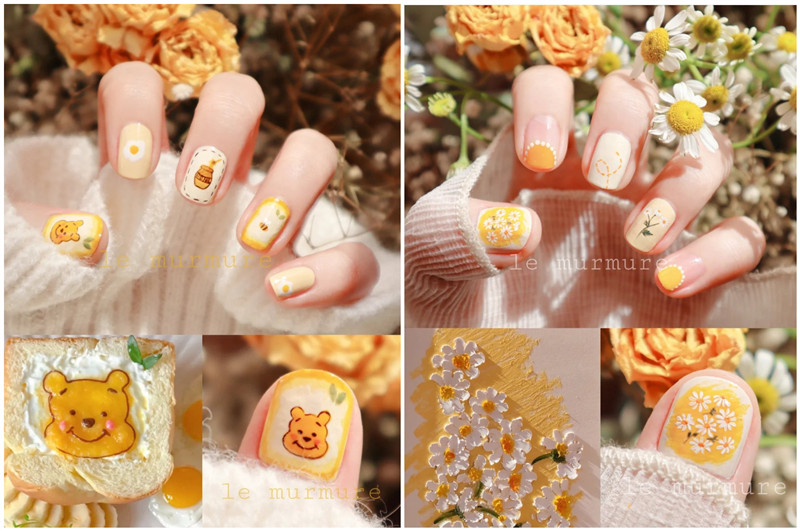 春天繁花美甲，南寧美甲造型款式學(xué)校推薦