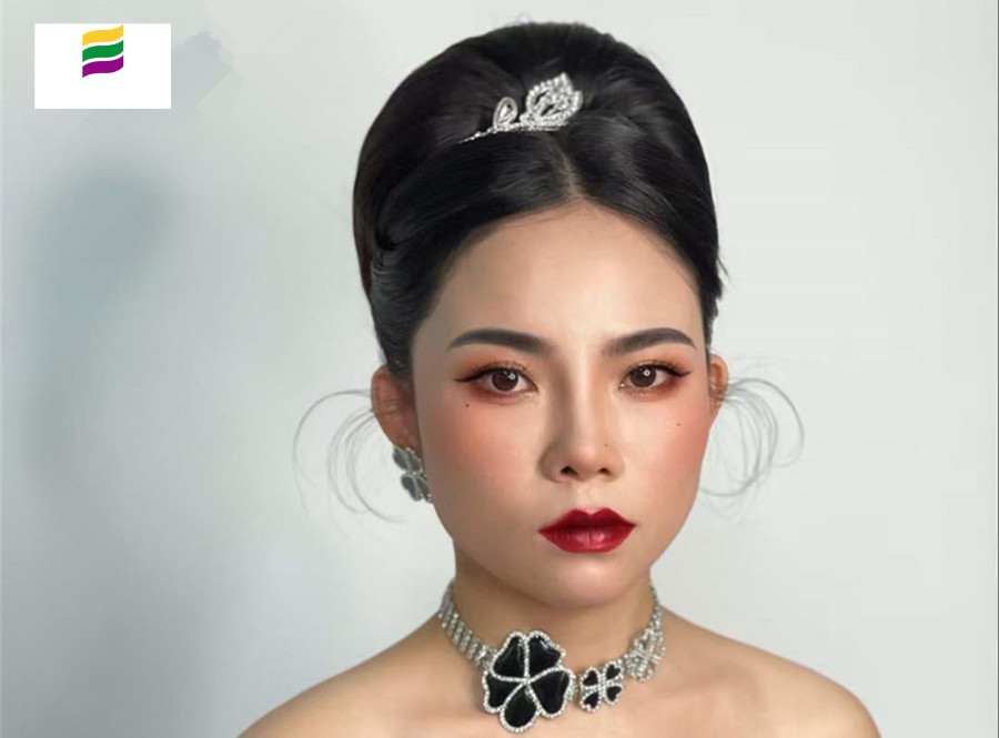赫本新娘造型，廣西培訓(xùn)化妝寫(xiě)真
