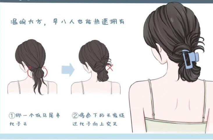 鯊魚夾發(fā)型教程，南寧扎發(fā)培訓造型課