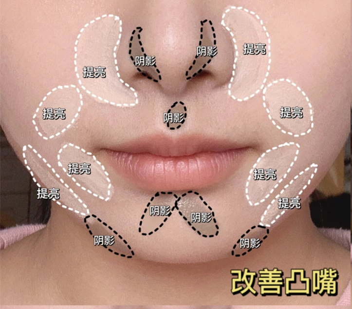 下巴修容教程，化妝新手修容課程講解