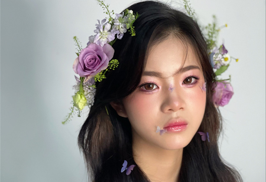 清新鮮花新娘，南寧新娘造型學(xué)校教你打造浪漫