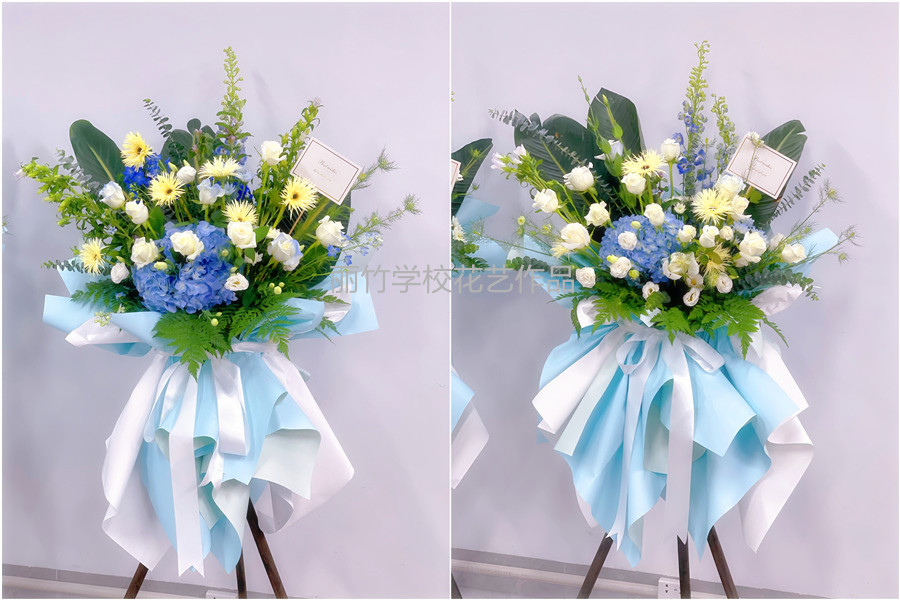 韓系開業(yè)花籃，廣西花藝職業(yè)技術(shù)學(xué)校作品