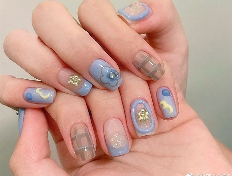 可愛手繪小短甲，零基礎(chǔ)學(xué)美甲技術(shù)