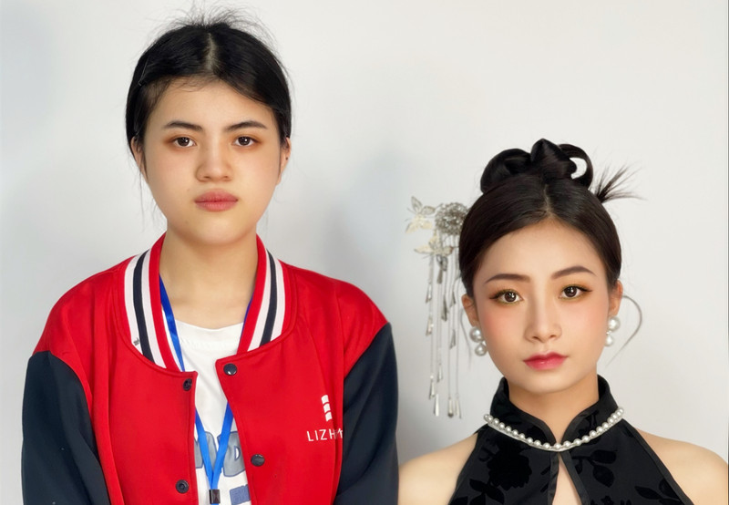 新中式造型，南寧化妝學(xué)校學(xué)員畢業(yè)作品