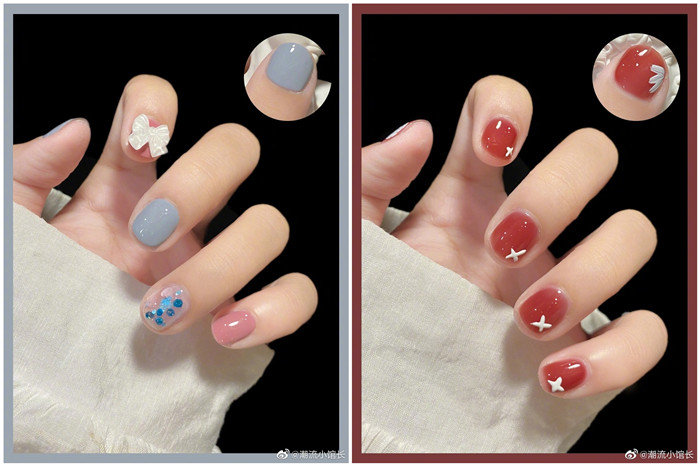 廣西美甲網(wǎng)紅造型班：冰透美甲，俏皮可愛又童趣