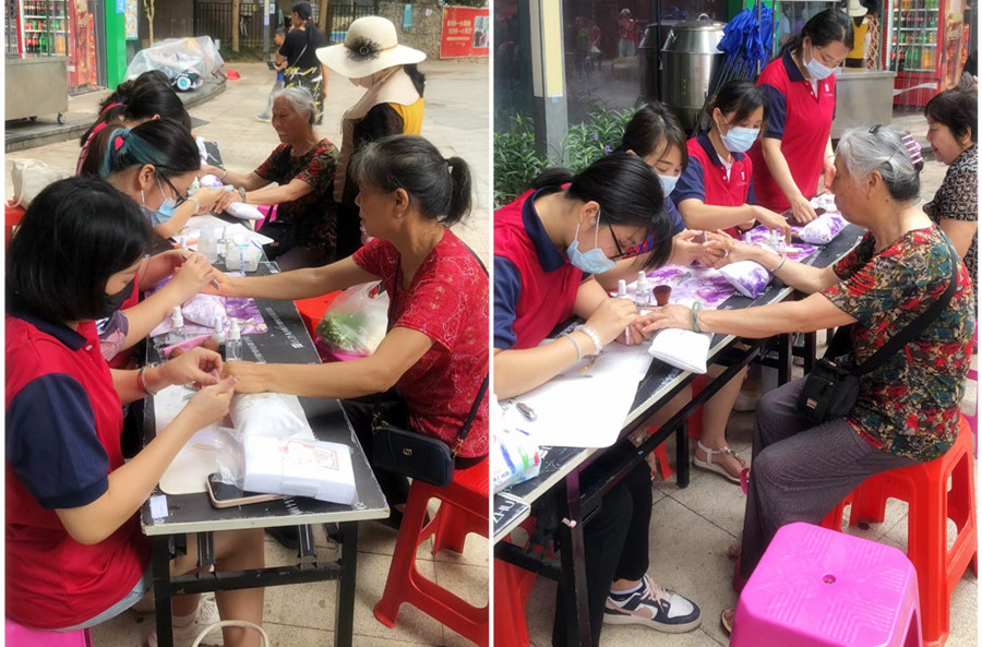 學(xué)以致用！南寧美甲學(xué)校社會(huì)實(shí)踐教學(xué)