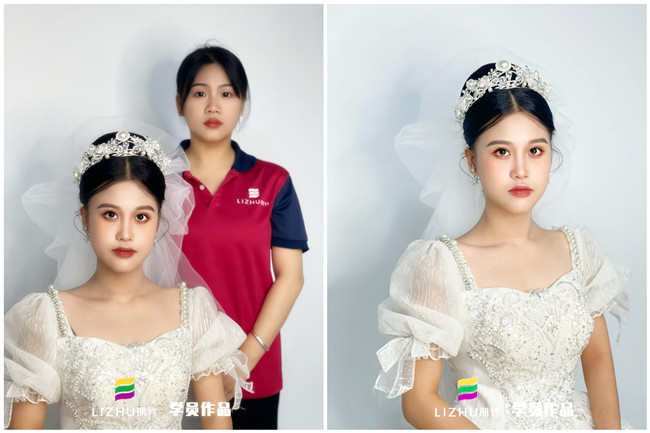 婚禮新娘造型，南寧新娘彩妝作品