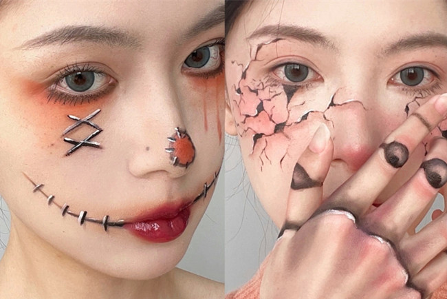 萬圣節(jié)可愛妝容，廣西創(chuàng)意妝容造型