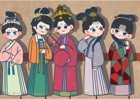 中國明代妝容服飾欣賞，南寧人物形象設計全科班解析