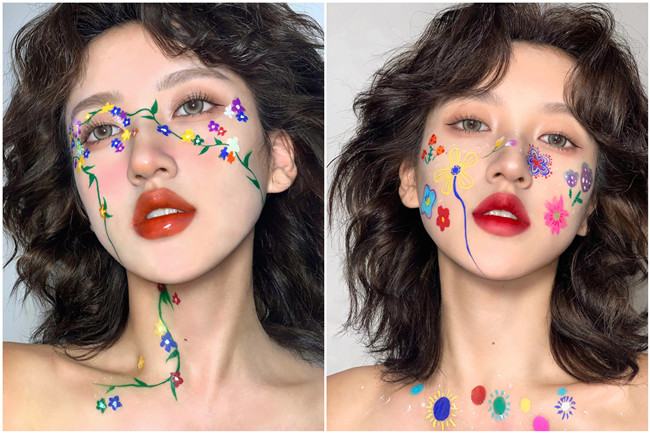 多巴胺彩色妝容，廣西化妝美妝造型學(xué)校整理