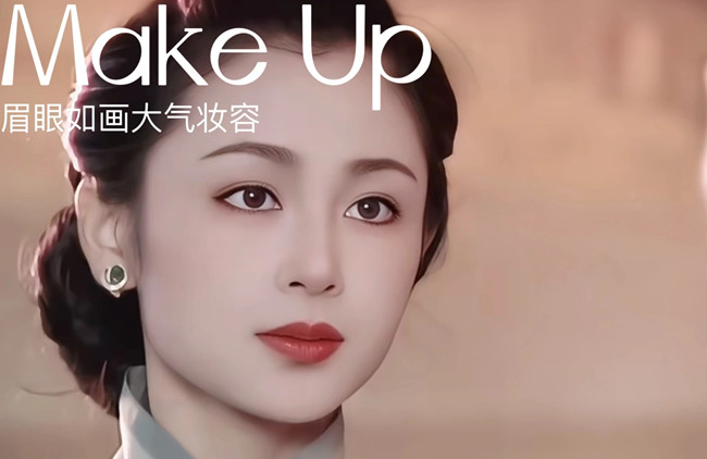 民國大女主妝容教程，南寧化妝專業(yè)培訓(xùn)