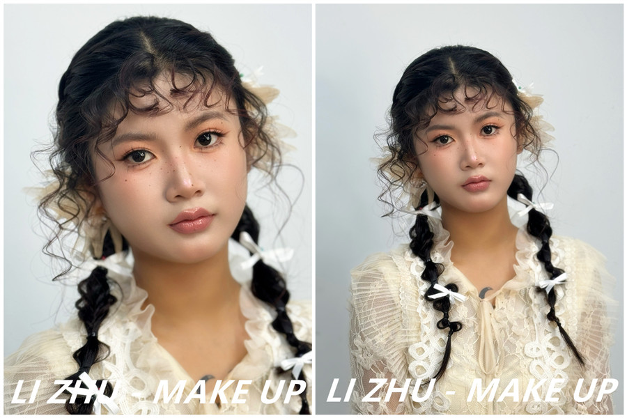 俏皮羊毛卷造型，學(xué)化妝零基礎(chǔ)在南寧