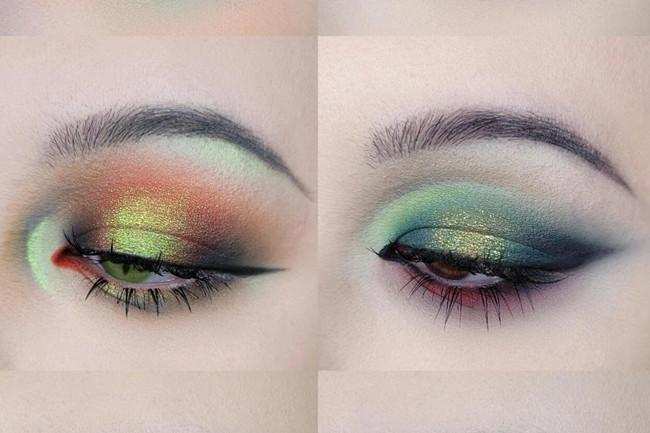 彩色煙熏截?cái)嘌蹔y，零基礎(chǔ)學(xué)眼妝