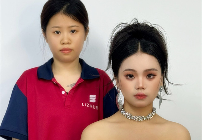 泰式禮服造型，廣西彩妝學校排行前十學員作品