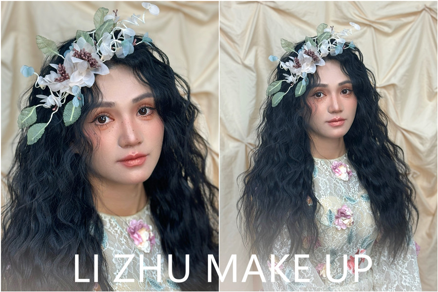 法式復(fù)古寫(xiě)真，廣西化妝實(shí)操作品