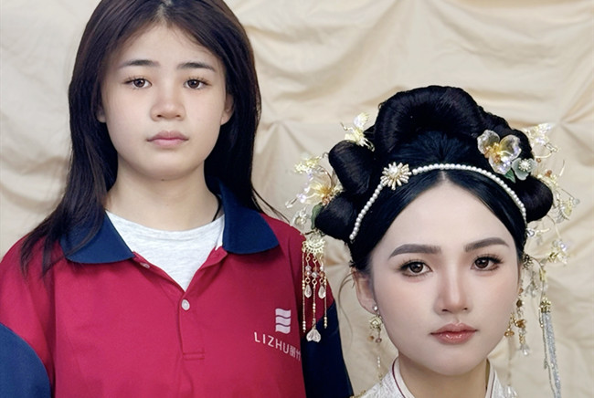 婚禮秀禾造型，南寧化妝訓(xùn)練