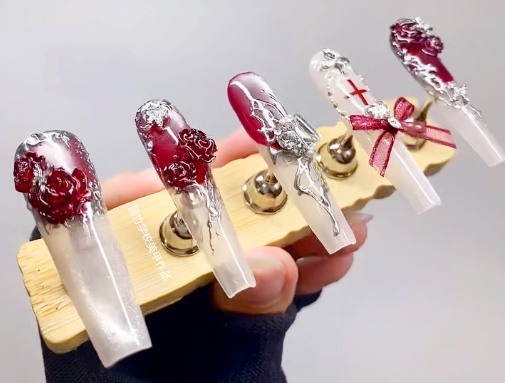 哥特風(fēng)美甲的特點(diǎn)，廣西美甲專業(yè)教學(xué)解