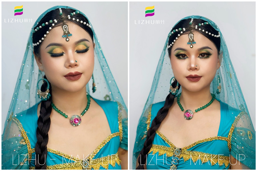 印度舞臺(tái)妝， 0基礎(chǔ)學(xué)彩妝造型