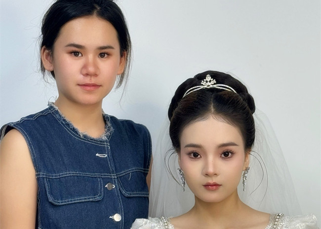 新娘造型，廣西影樓化妝培訓(xùn)學(xué)員作品