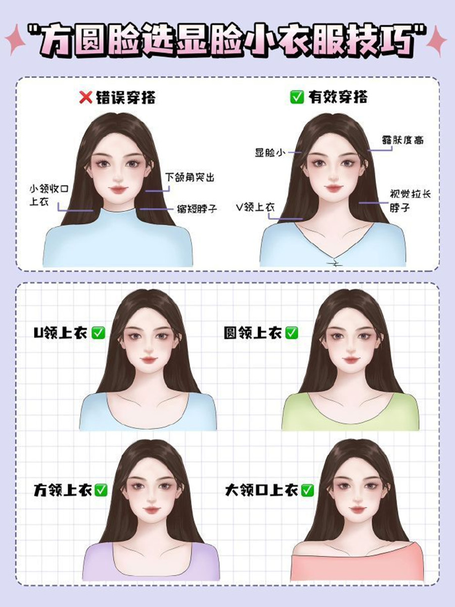 方圓臉如何選衣顯臉小？個人形象培訓零基