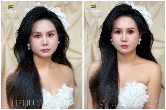 韓式人魚燙披發(fā)，廣西彩妝藝術(shù)形象