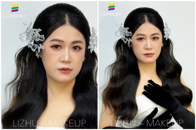 半披新娘造型，廣西教化妝